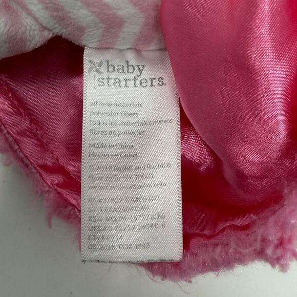 Baby Starters PinkChevron Stripe Marisa Soft Plush Snuggle Buddy Baby Doll 12" - Picture 12 of 12